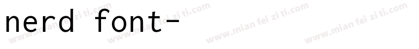 nerd font字体转换